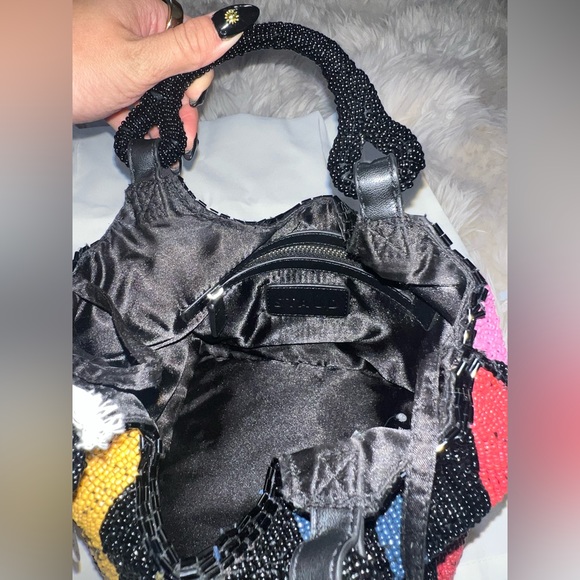 STAUD BEADED COTE BAG NEW WITH TAGS LIMITED COLORWAY - Picture 6 of 7